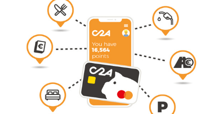 Ilustração dos vários serviços on-line da C2A